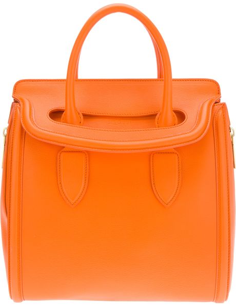 alexander mcqueen orange bag