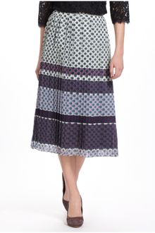 Anthropologie Skyla Pleated Midi Skirt - Lyst