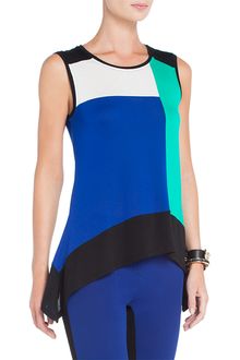 BCBGMAXAZRIA Aven Colorblocked Tank - Lyst