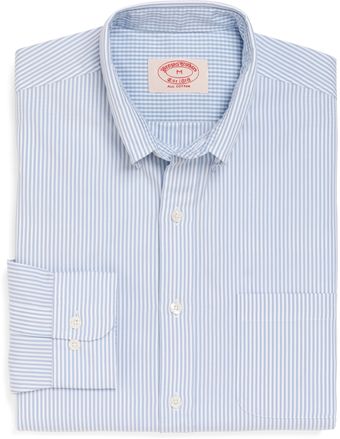 Brooks Brothers Extraslim Fit Pinpoint Candy Stripe Sport Shirt - Lyst
