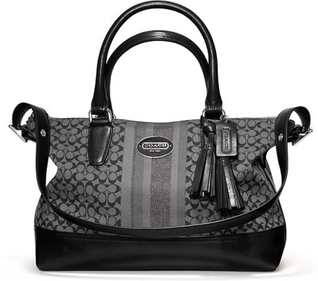 satchel molly stripe signature legacy coach