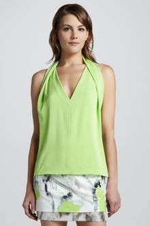 Diane Von Furstenberg Reagan Draped Sleeveless Top  - Lyst
