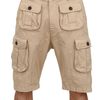 Dsquared2 Dyed Military Cargo Cotton Canvas Shorts in Beige for Men - Lyst