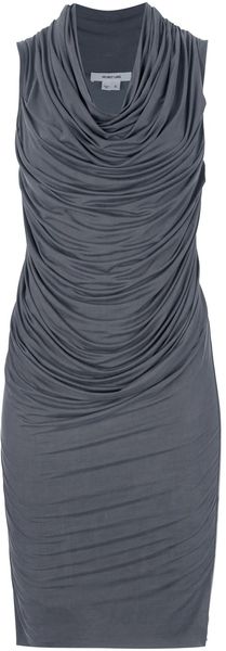 Helmut Lang Ruched Dress - Lyst