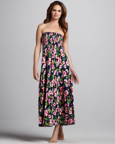 Juicy Couture Floralprint Maxi Dress in Floral | Lyst