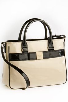 Kate Spade Patent Leather Satchel Bag - Lyst