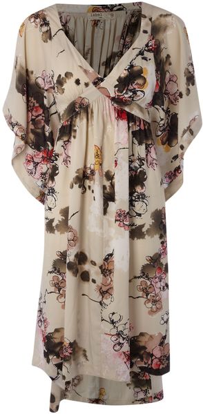 Label Lab Print Kimono Midi Dress - Lyst