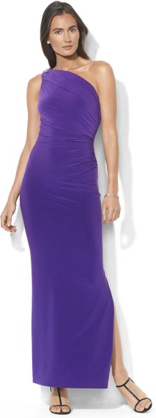 Lauren By Ralph Lauren Jersey Maxi Dress in Purple (rch amyt)