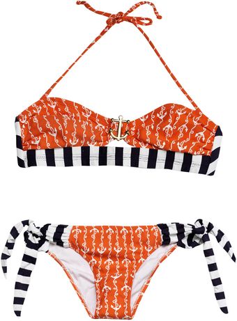 Ondademar Ania Anchor and Stripe Bikini - Lyst