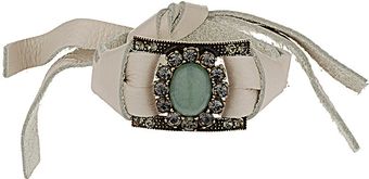 Topshop Buckle Tie Up Bracelet - Lyst
