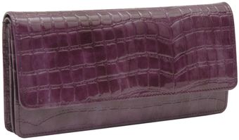 Tusk Croco Gusseted Clutch Wallet - Lyst