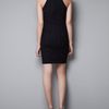 Zara Jacquard Tube Dress in Black - Lyst