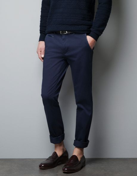 zara man basic collection chinos