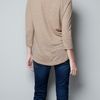 Zara Tshirt in Brown (dark camel) - Lyst