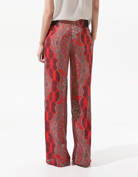 zara paisley pants mens