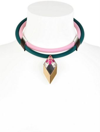 Delfina Delettrez Infinity Gold Plated and Rubber Necklace - Lyst