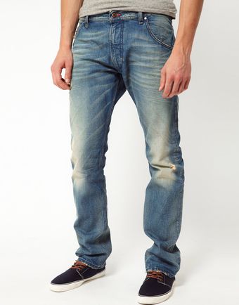 Diesel Jeans Krooley Straight Fit Light Wash - Lyst