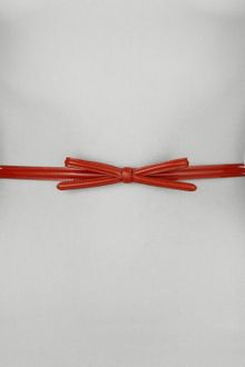 Prada Vernice Bow Belt - Lyst