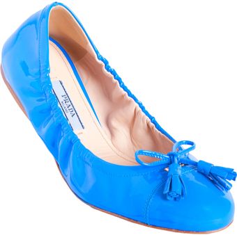 Prada Tassle Bow Ballet - Lyst