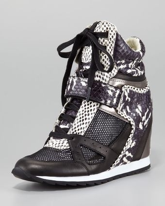 Rachel Zoe Geri Mixed Material Wedge Sneaker - Lyst