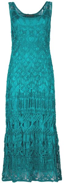 Alberta Ferretti Knit Maxi Dress - Lyst