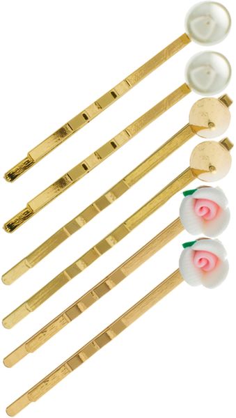 Asos Multi Pack Spike Pearl Hair Grips - Lyst