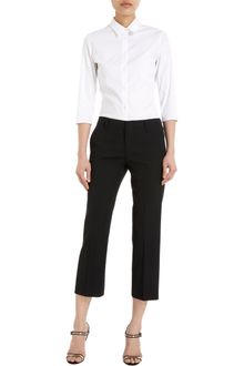 Jil Sander Straight Cropped Trousers - Lyst