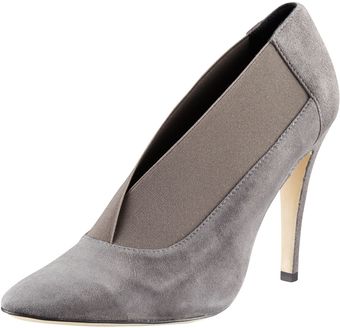 Manolo Blahnik Scomess Elasticcollar Suede Bootie - Lyst