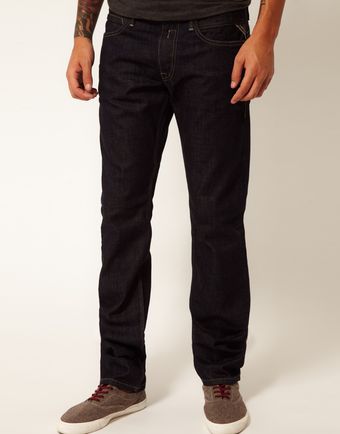 Replay  Jeto Low Rise Slim Fit Jeans - Lyst