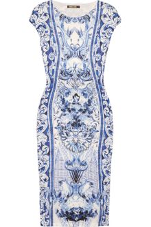 Roberto Cavalli Printed Crepe jersey Dress - Lyst