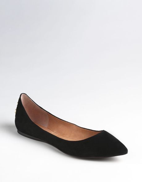 Steven By Steve Madden Eternnal Leather Flats in Black (black leather)