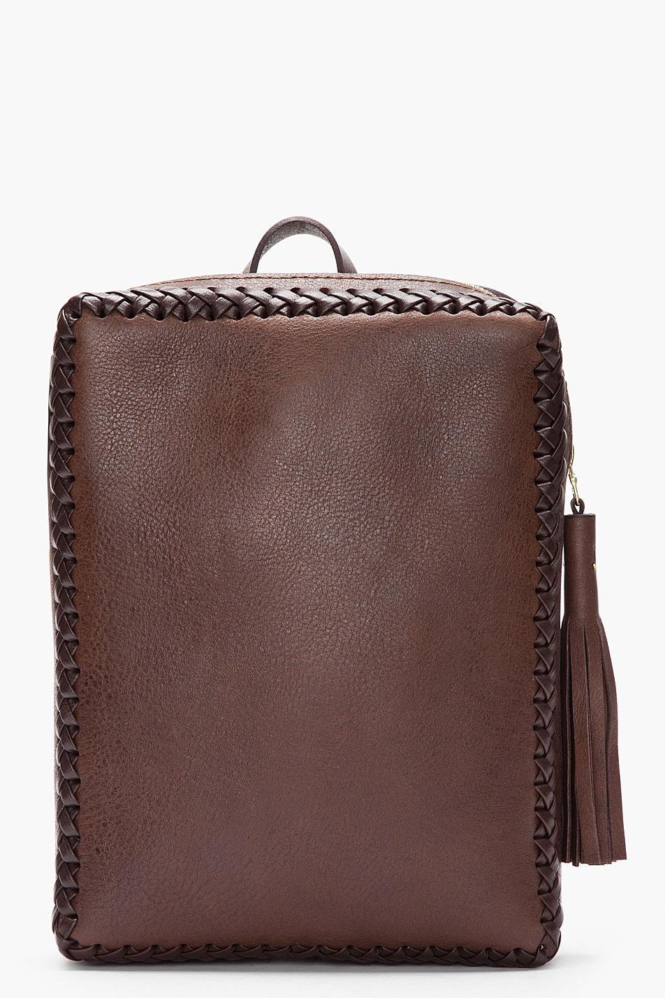 Wendy Nichol Brown Leather Rectangular Folio Backpack in Brown Lyst