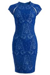 Yigal Azrouel Paisley Jacquard Dress