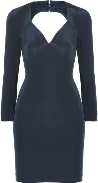 Zac Posen Cutout Silk Dress - Lyst