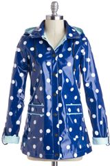 ModCloth Rain Dots Keep Falling Raincoat