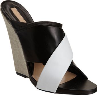 Narciso Rodriguez Crisscross Wedge Sandal - Lyst