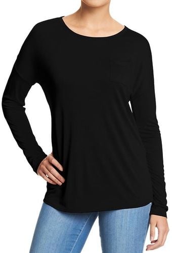 Old Navy Dropshoulder Jersey Tops - Lyst