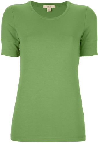 Burberry Brit Check Sleeve Tshirt - Lyst