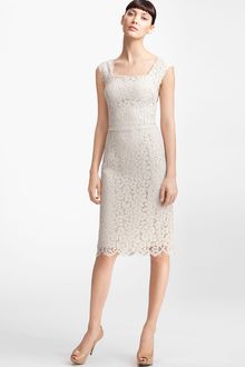 Dolce & Gabbana Floral Lace Sheath Dress - Lyst