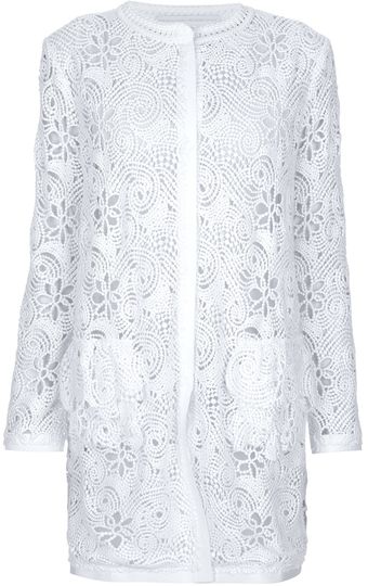 Ermanno Scervino Cutout Print Tunic - Lyst