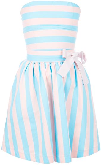 Love Moschino Twotone Bandeau Dress - Lyst
