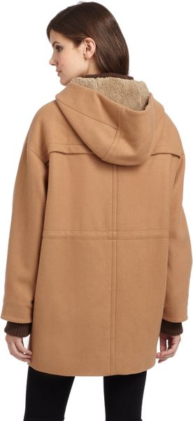 BCBGMAXAZRIA Ryder Hooded Coat - Lyst