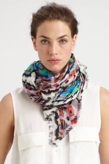 Peter Pilotto Printed Modal Cashmere Scarf - Lyst