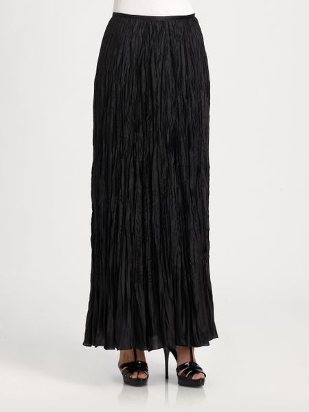 Black Crinkle Skirt 78