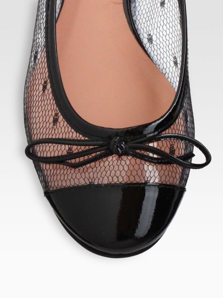 polka dot ballerina flats