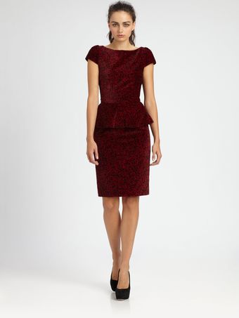 Alice + Olivia Jule Peplum Dress - Lyst