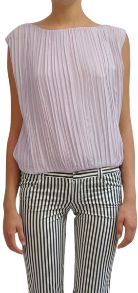 Alice + Olivia Silk Jat Top - Lyst