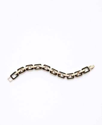 Ann Taylor Colored Metal Links Bracelet - Lyst