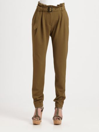 Burberry Paperbag Waist Pants - Lyst
