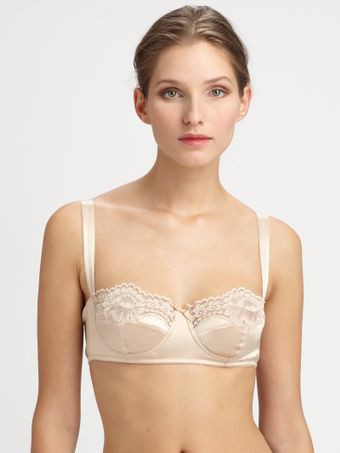 Dolce & Gabbana Stretch Silk Bra - Lyst